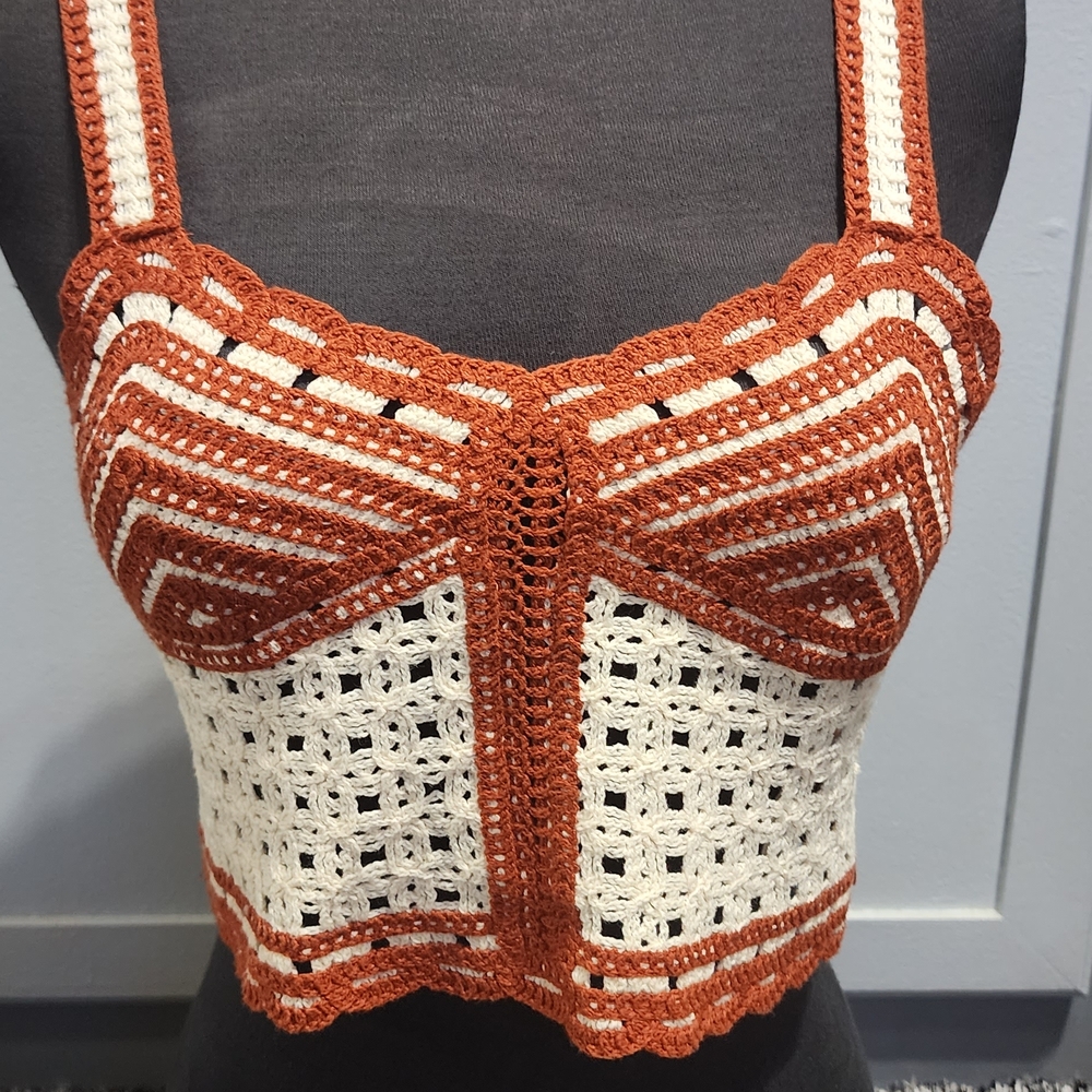 Jason Wu Multicolored Sleeveless Crop Bustier Top